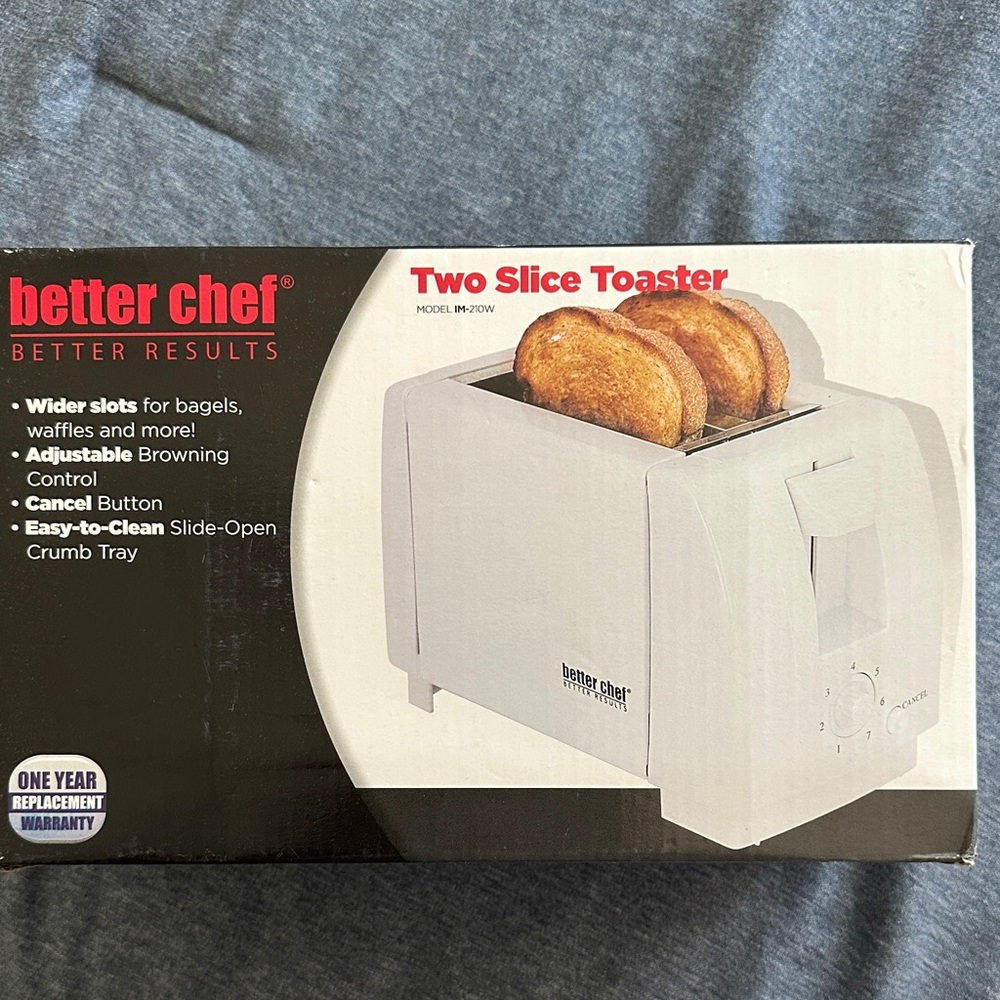 Better Chef White Two Slice Toaster
